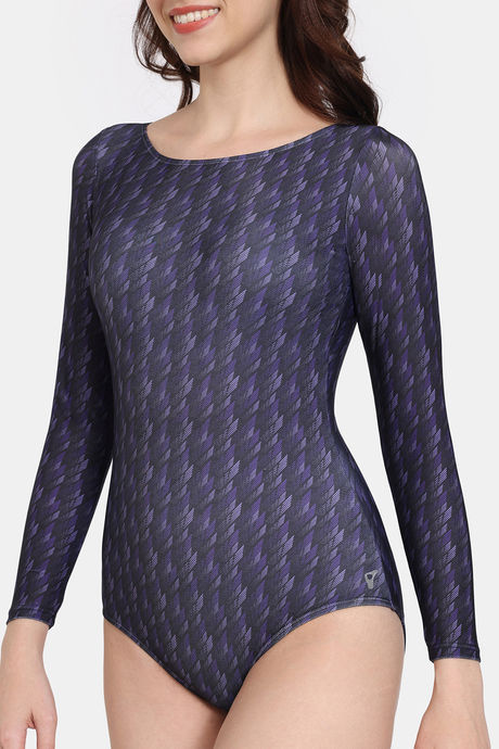 Zelocity Swimsuit With Zipper - Navy Blue — image 5